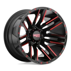 Moto Metal – MO978 RAZOR – Black – 20″x10″ -24mm – Summer Wheels – MO97821055524NRC